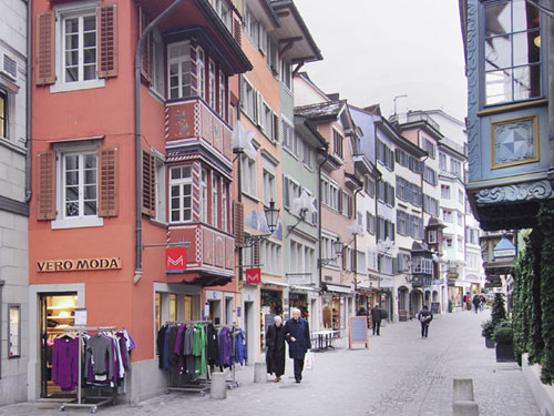 Häuserzeile Augustinergasse, Zürich